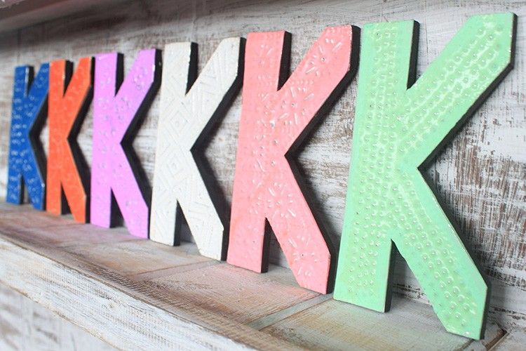 Letter "K" - Assorted Colours - 15cm