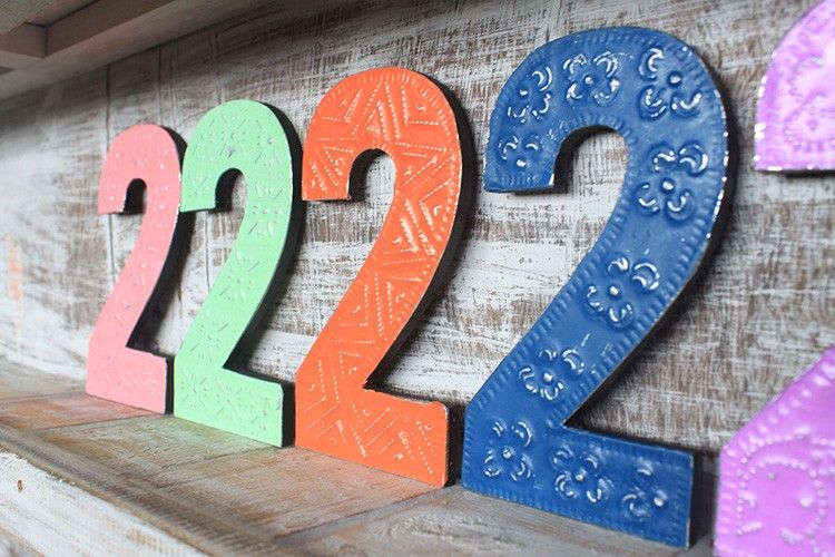 Number "2" - Assorted Colours - 15cm