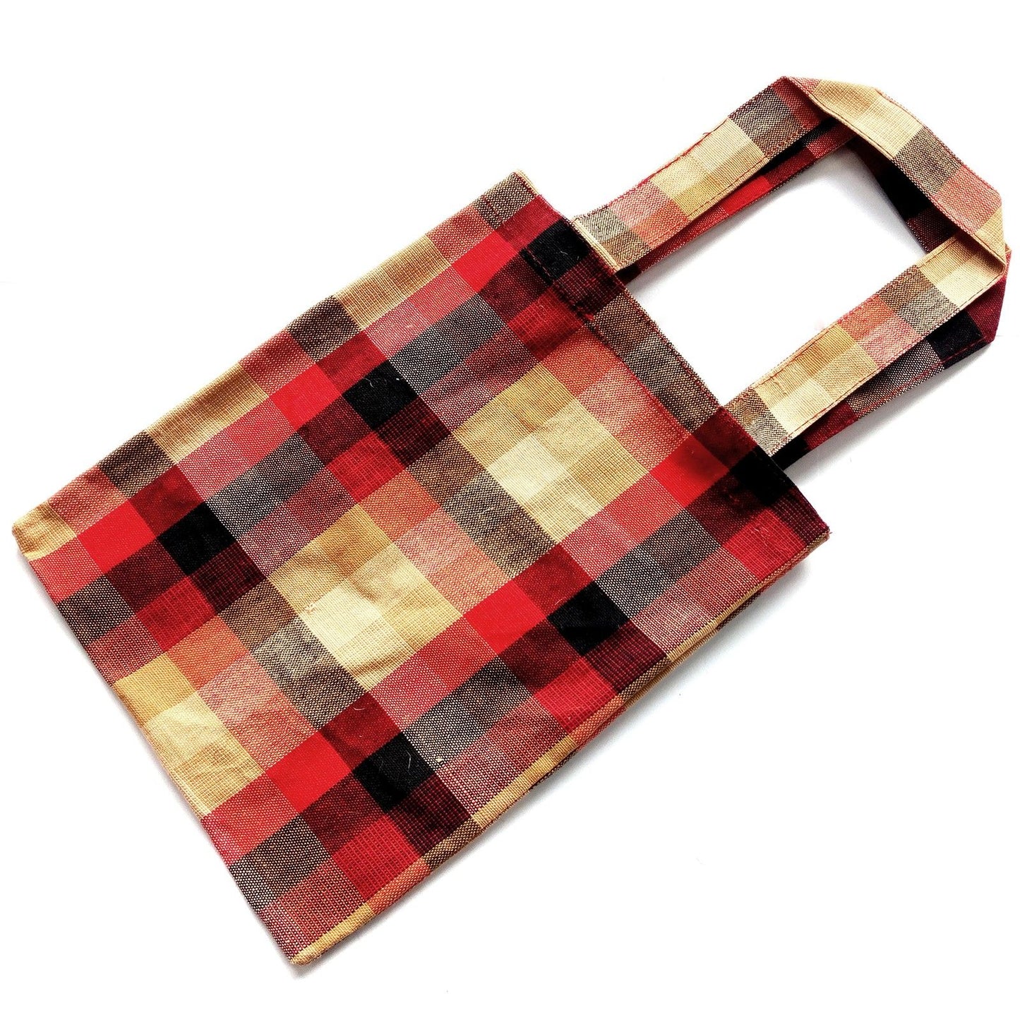 Small Scotch Plaid Canvas Bags - Asst