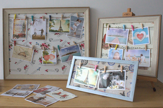 Lrg DIY Peg Photo Frames - Natural Jute