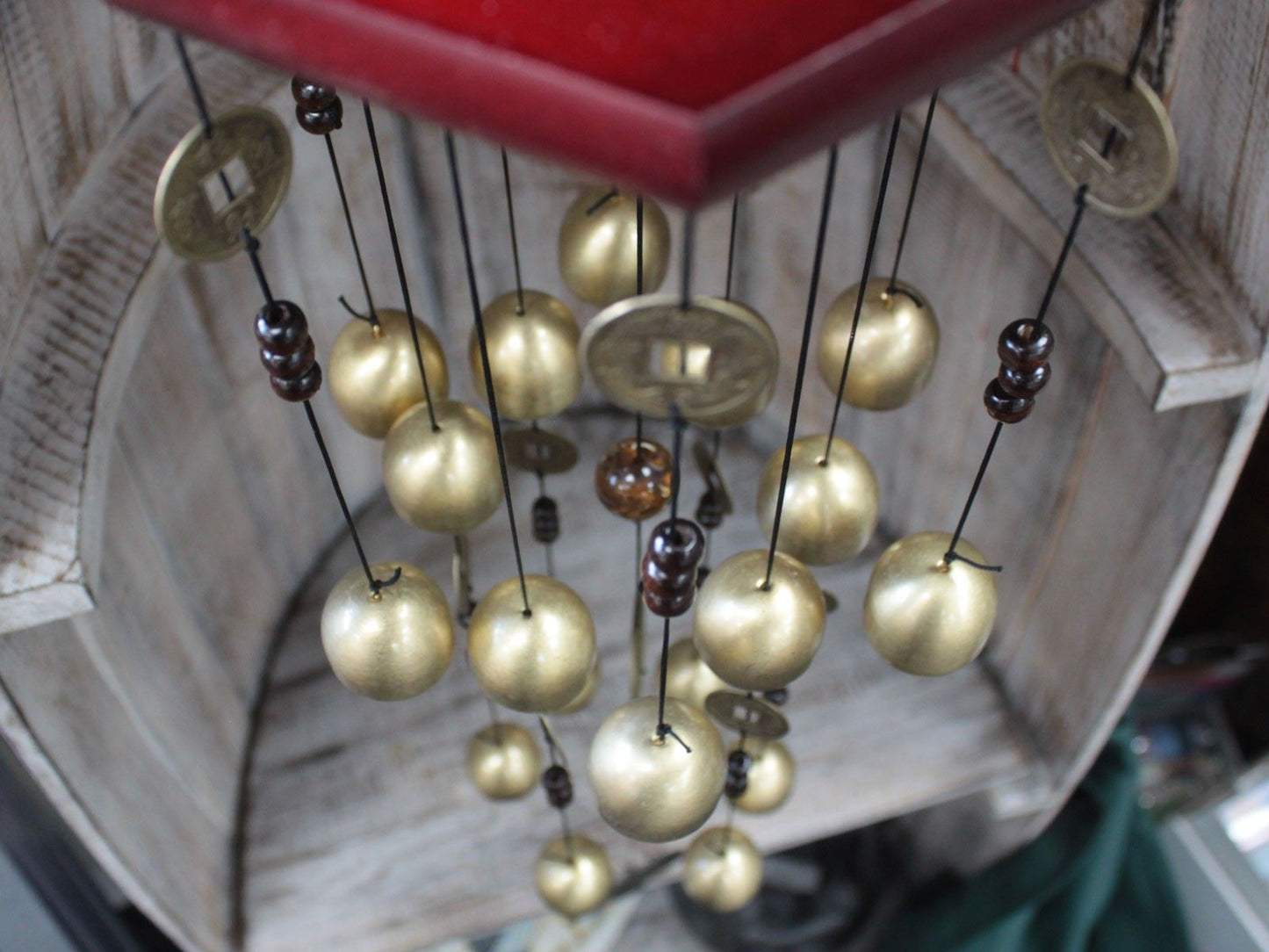 Feng Shui Chimes - Hexagon 18 Bells & Fan