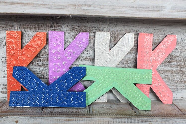 Letter "K" - Assorted Colours - 15cm