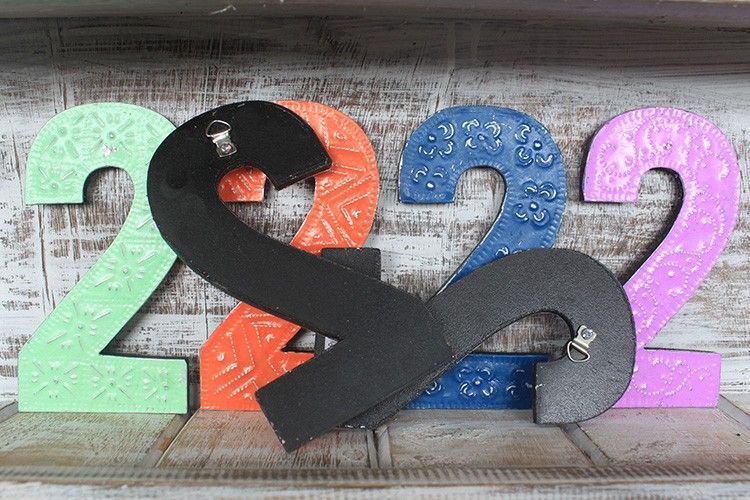 Number "2" - Assorted Colours - 15cm