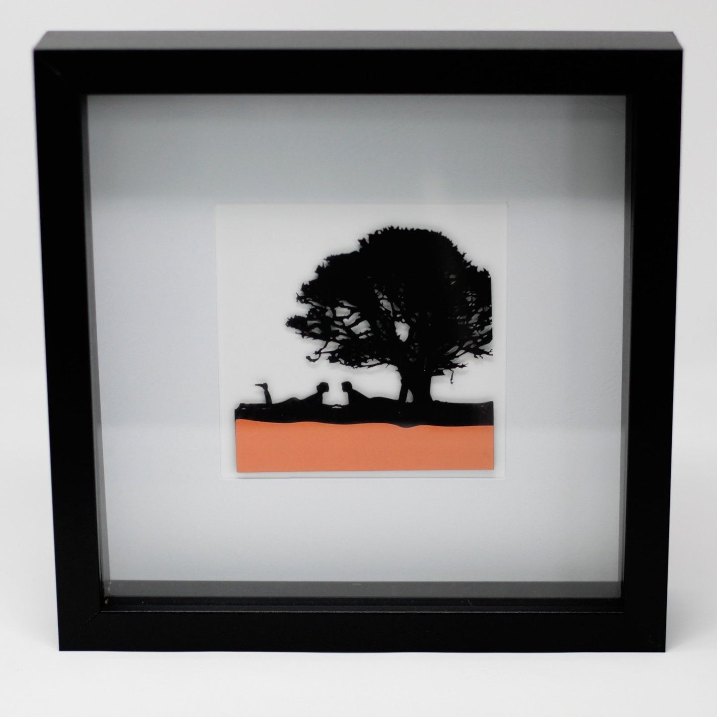 Paper Cutout Black Picture Frame - Under The Tree