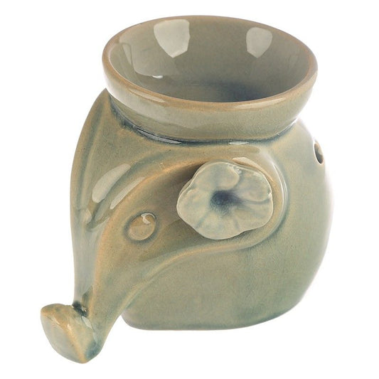 Eden Elephant with Flower Ceramic Oil Burner