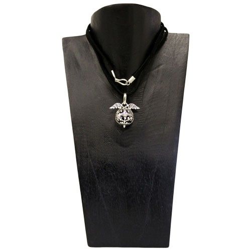 Angel Wings & Bell - Black