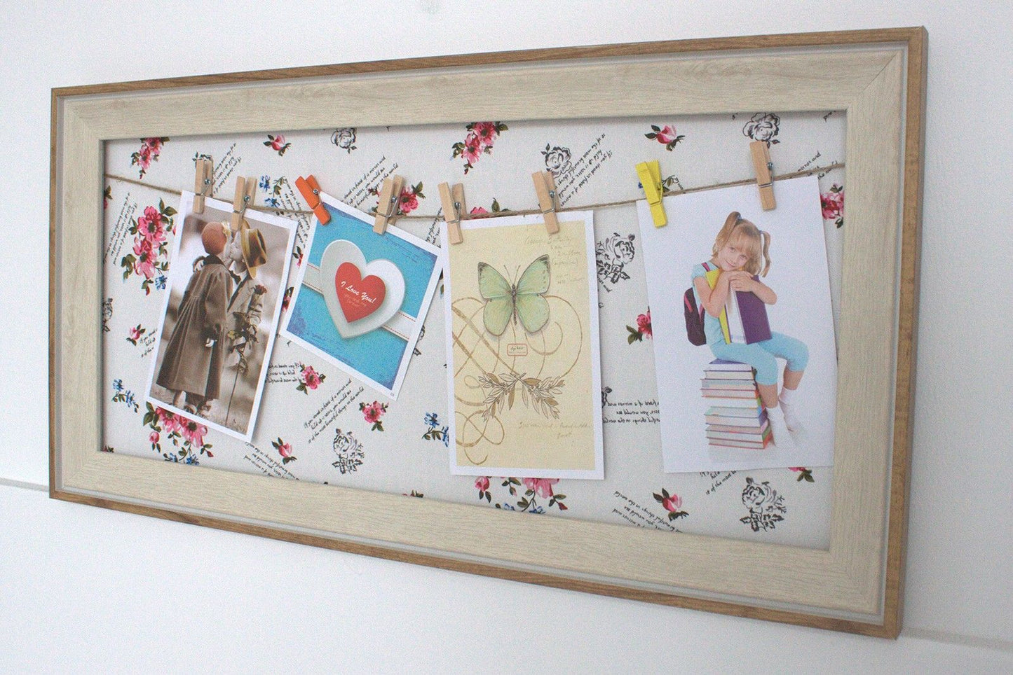 Med DIY Peg Photo Frames - Floral