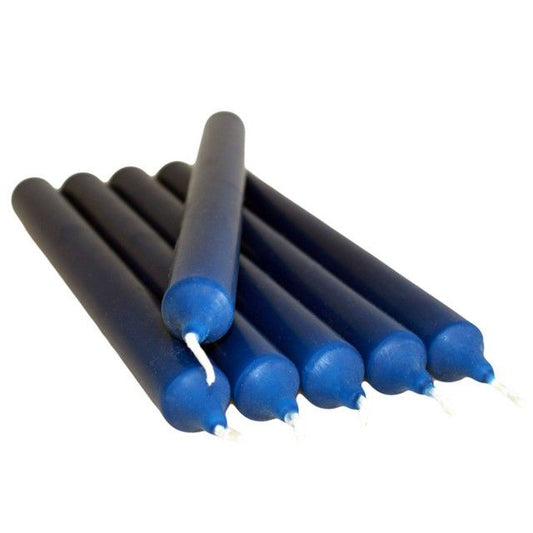 Navy Blue Dinner Candles