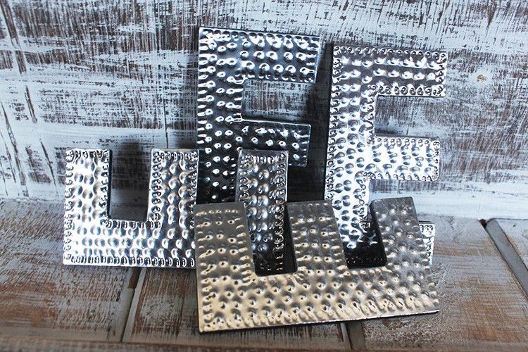 Sm Arty Aluminum Letters - E