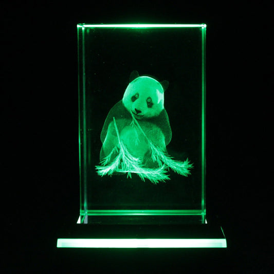 Laser Crystal Block - Panda