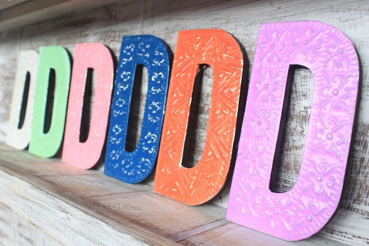 Letter "D" - Assorted Colours - 15cm