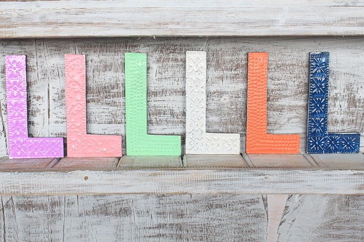 Letter "L" - Assorted Colours - 15cm