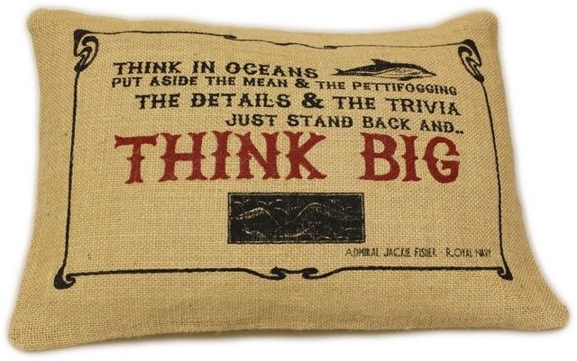Washed Jute Cover 38x25cm - Think Big