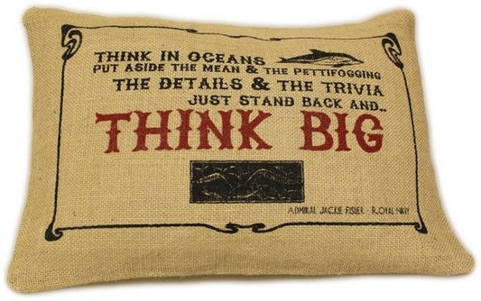 Washed Jute Cover 38x25cm - Think Big