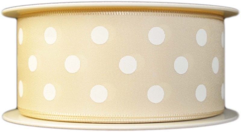 Polka Dot Ribbon - Ivory (51)