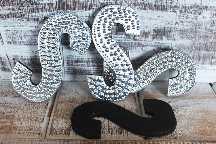 Sm Arty Aluminum Letters - S