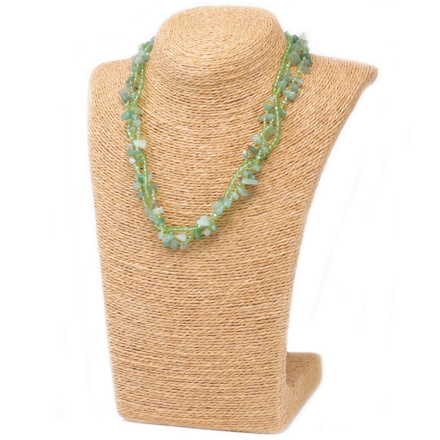 Chipstone & Bead Necklace - Jade