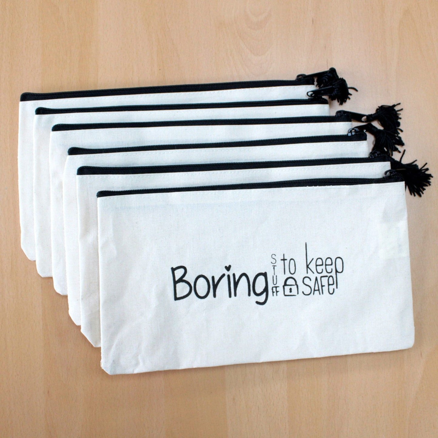 Get Organised Pouch - Boring Stuff to Keep Safe