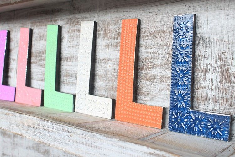 Letter "L" - Assorted Colours - 15cm