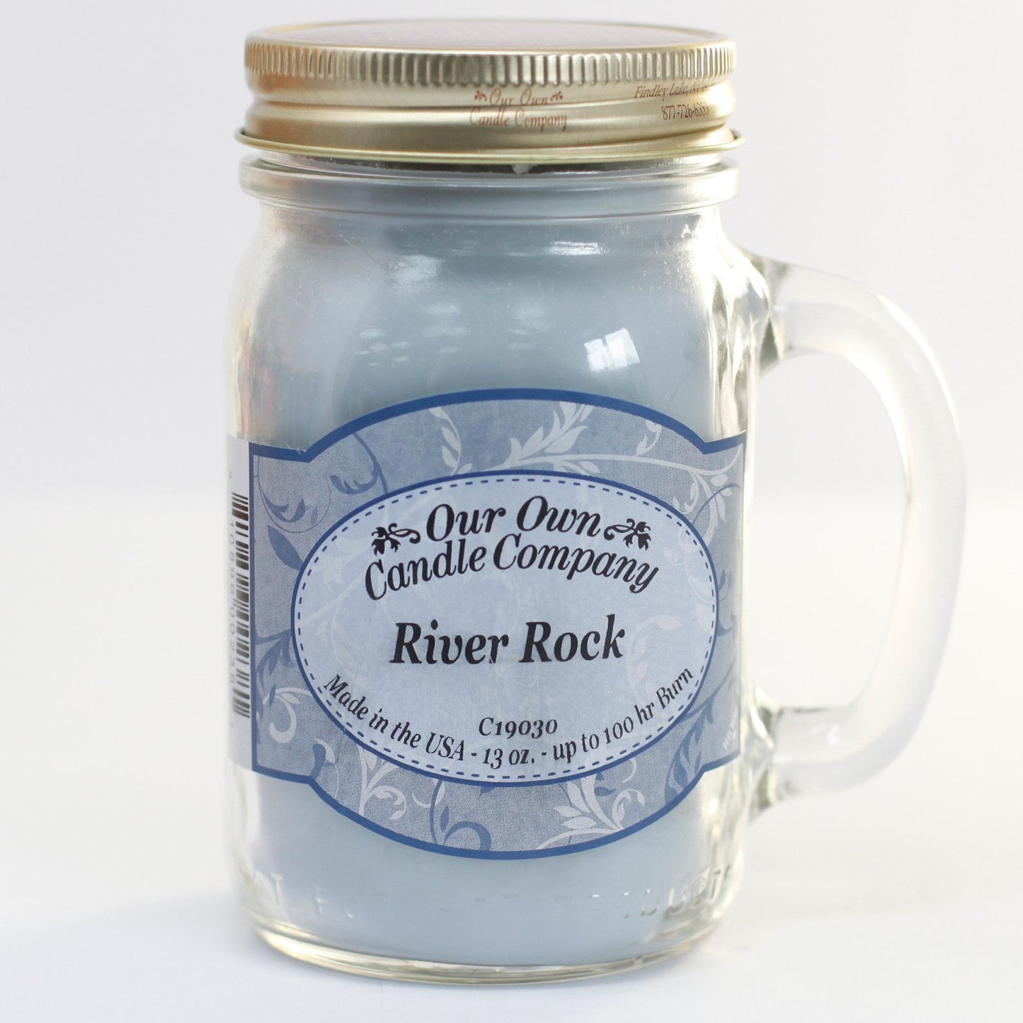 Scented Candle Jar - River Rock