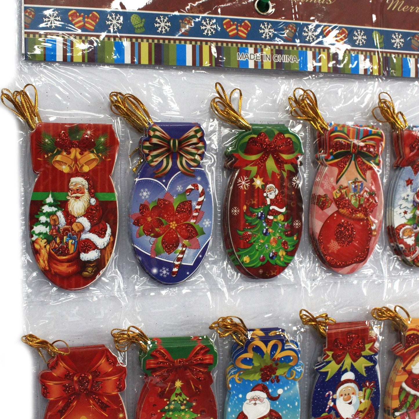 Xmas Sock Shape Tags - 24 Designs (160 Tags)