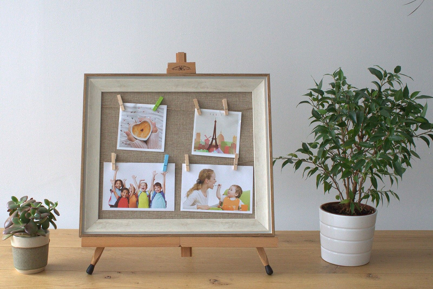 Small DIY Peg Photo Frames - Natural Jute