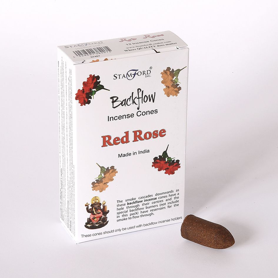Red Rose Back Flow Incense Cone