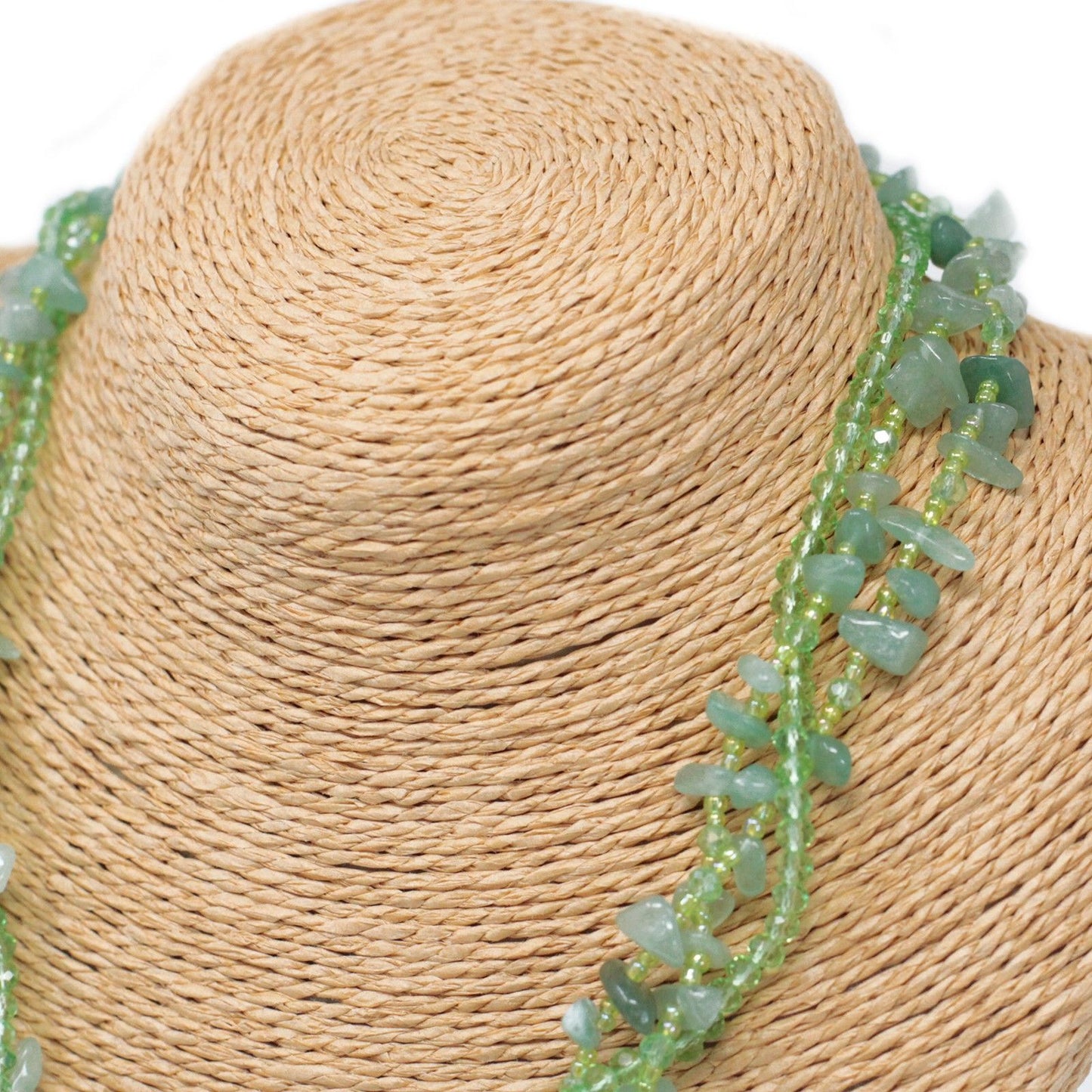 Chipstone & Bead Necklace - Jade