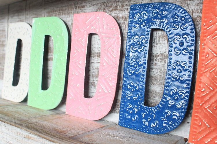 Letter "D" - Assorted Colours - 15cm