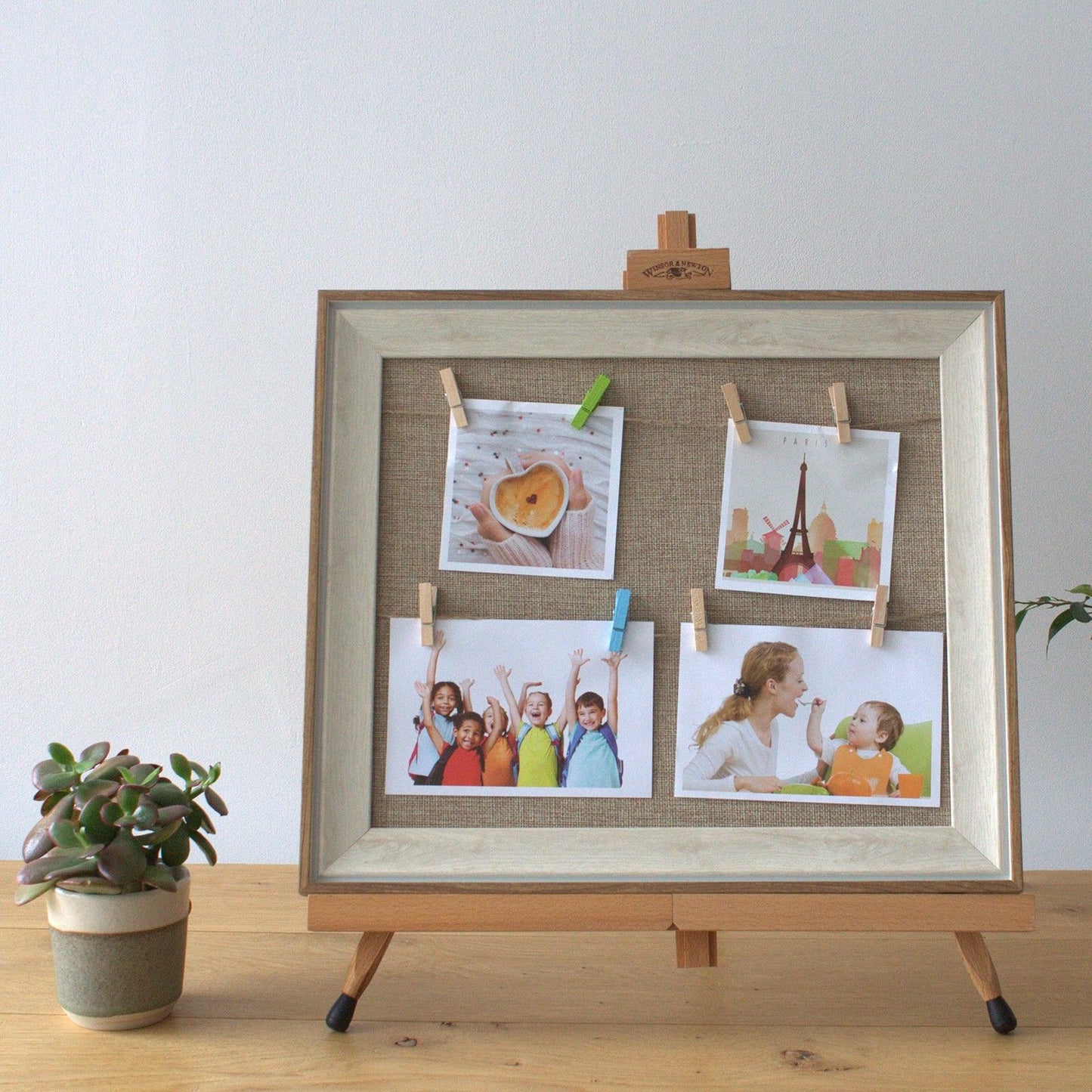 Small DIY Peg Photo Frames - Natural Jute