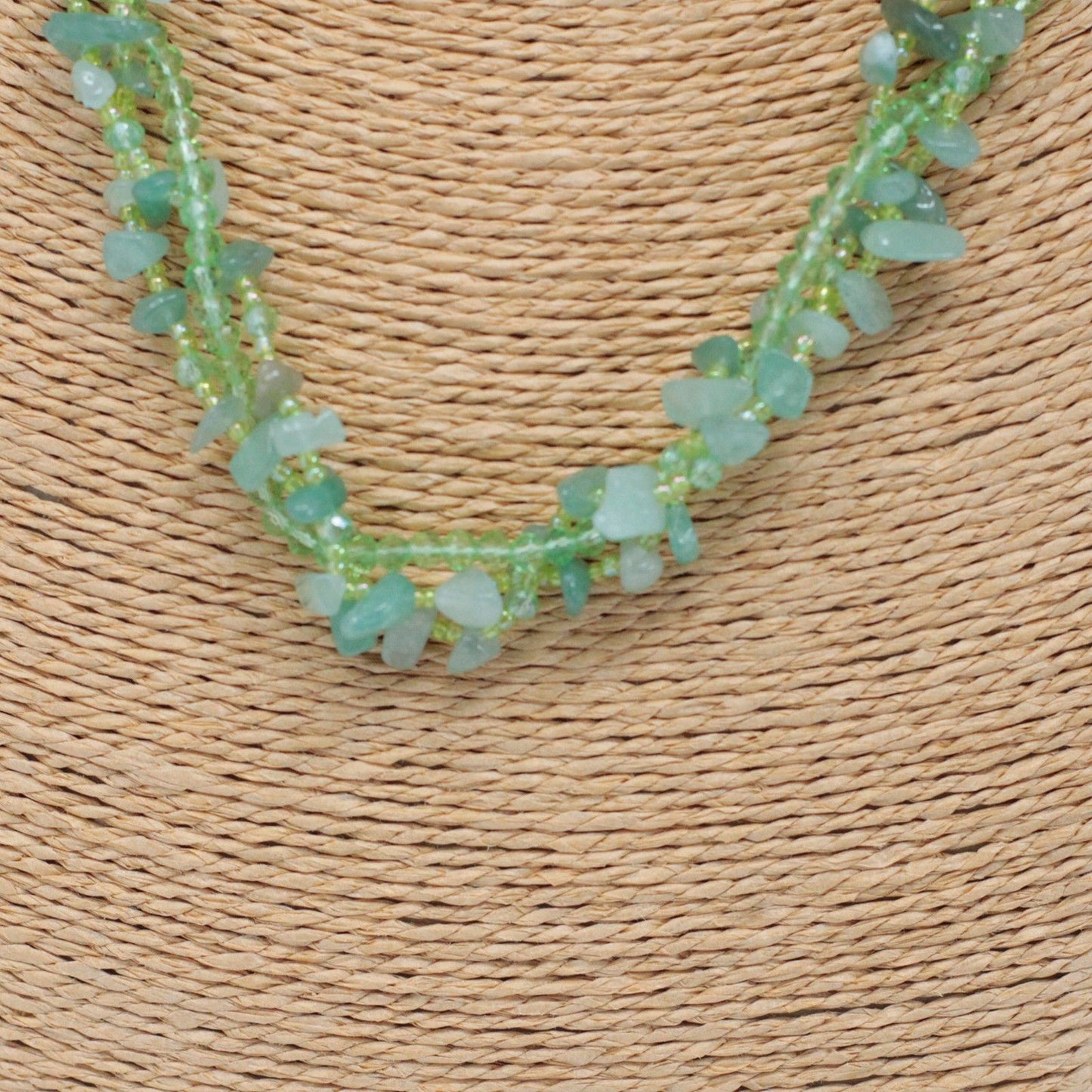 Chipstone & Bead Necklace - Jade