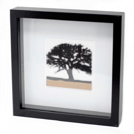 Paper Cutout Black Picture Frame - Tree