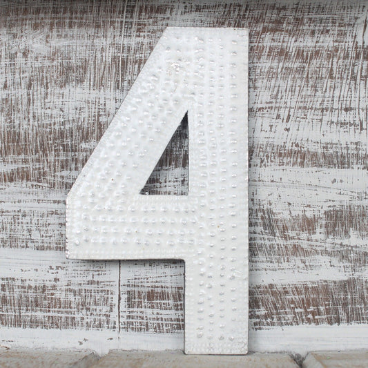 Number "4" - Assorted Colours - 15cm