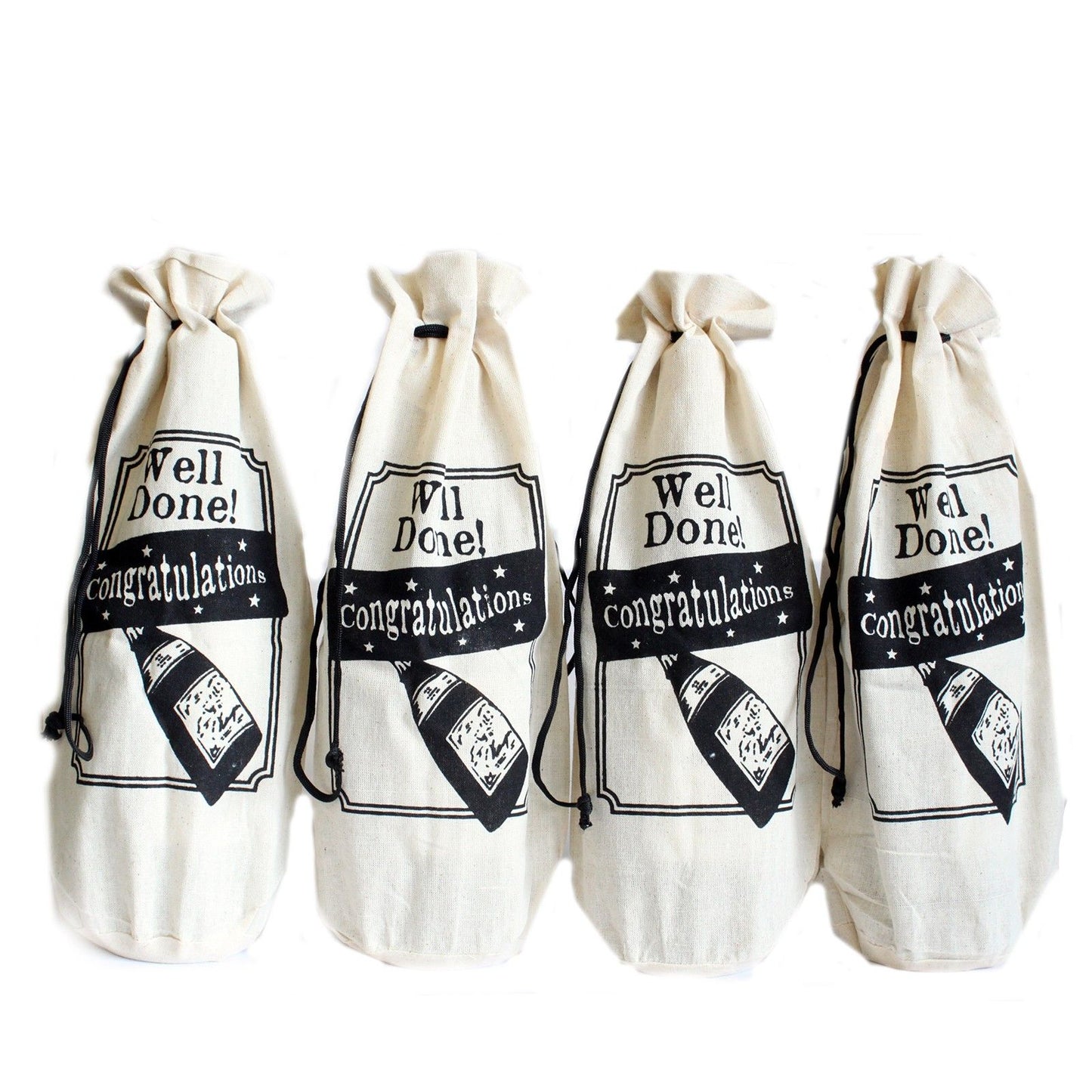 Cotton Wine Pouch - Congratulations