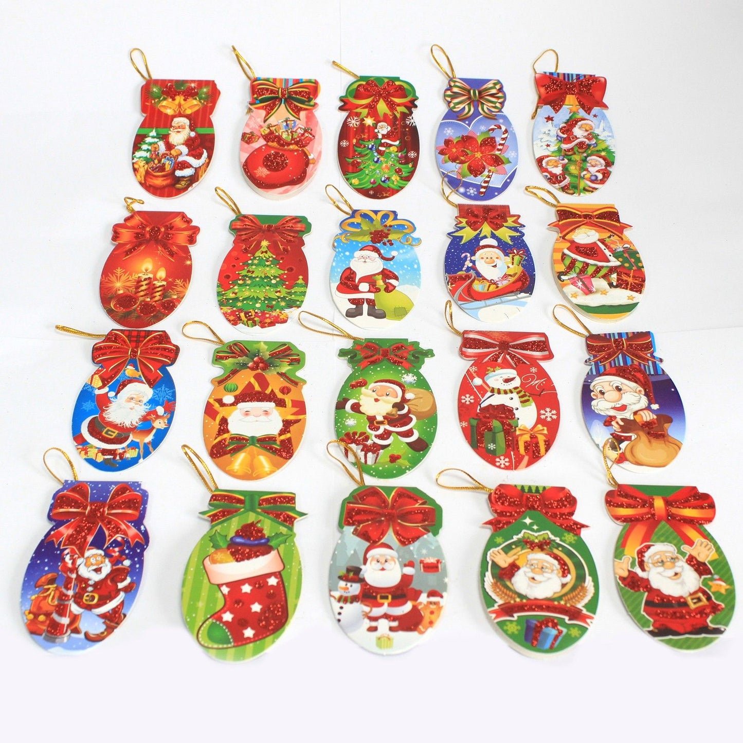 Xmas Sock Shape Tags - 24 Designs (160 Tags)