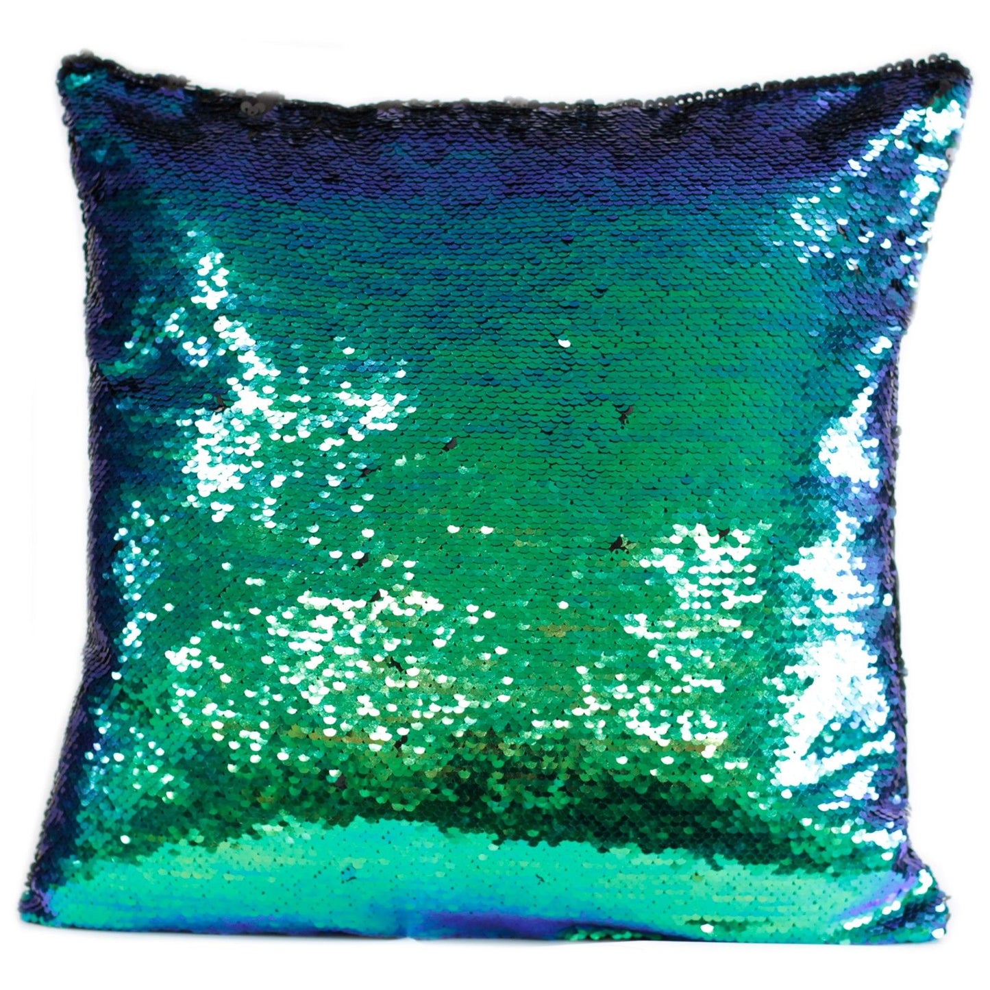 Mermaid Cushion Covers - Midnight Black in an Aqua Sea