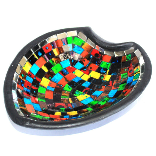 Moroccan Mossaic Heart Lrg Pot-pourri Dish