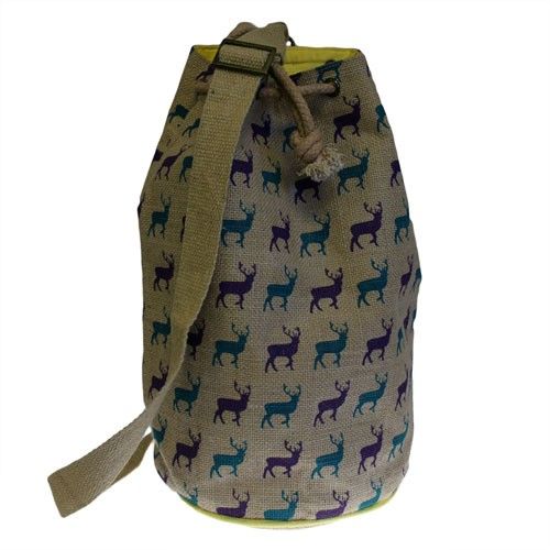 Jute Duffle - Stag Bag