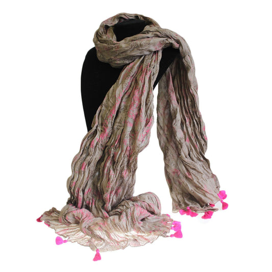 Antique Tassel Scarves - Rose