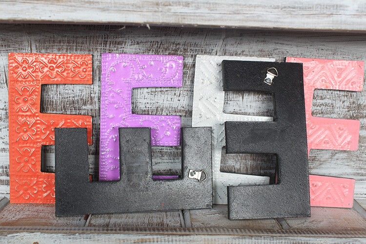 Letter "E" - Assorted Colours - 15cm