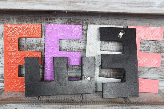 Letter "E" - Assorted Colours - 15cm