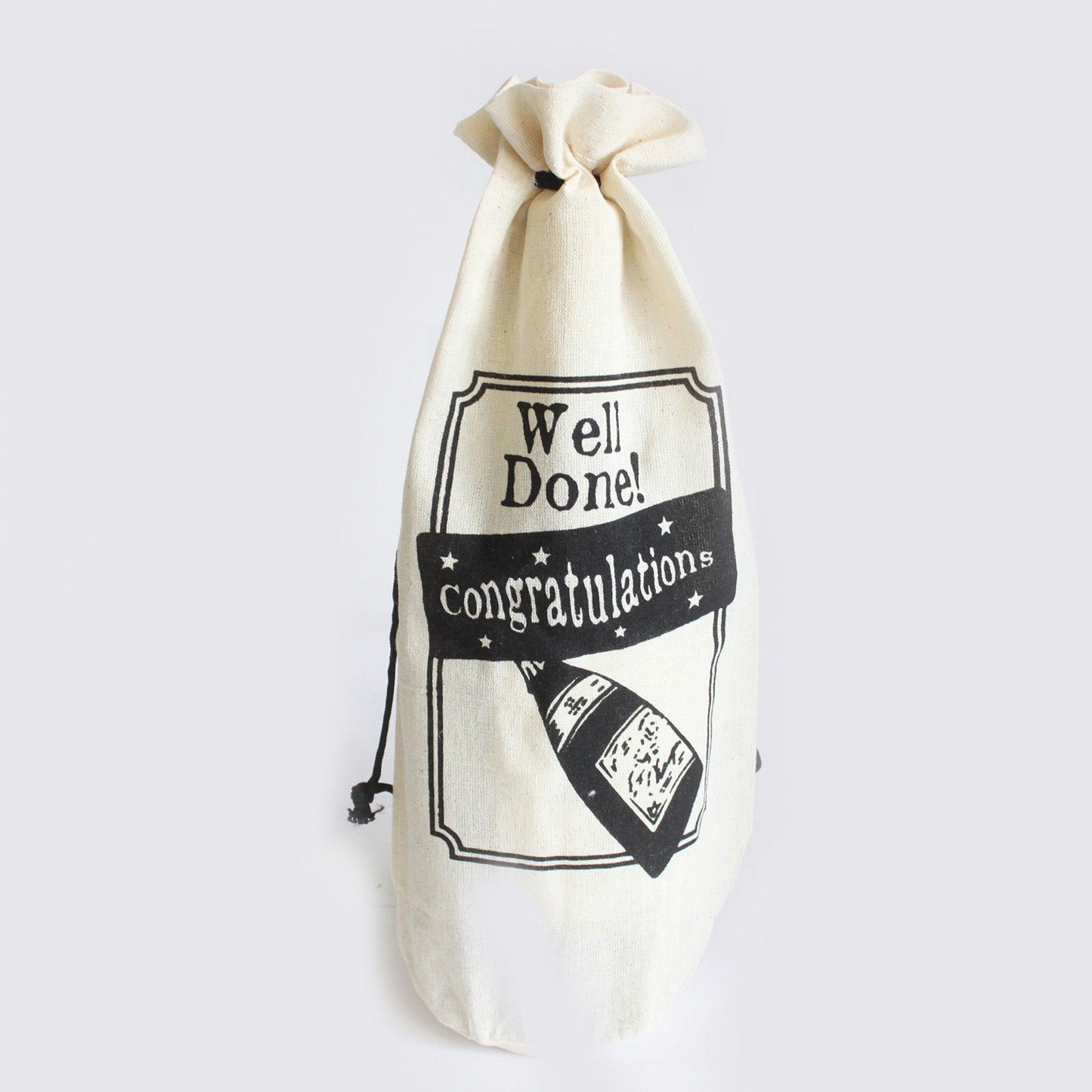 Cotton Wine Pouch - Congratulations