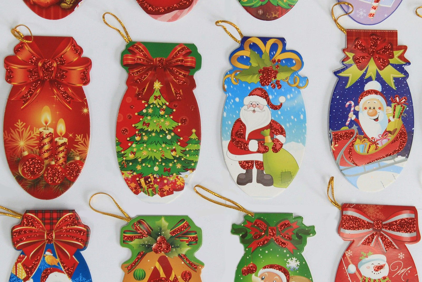 Xmas Sock Shape Tags - 24 Designs (160 Tags)