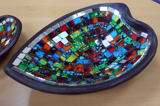 Moroccan Mossaic Heart Lrg Pot-pourri Dish