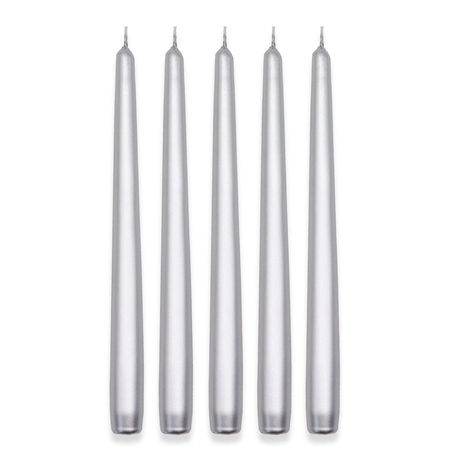 Silver Metallic Candles