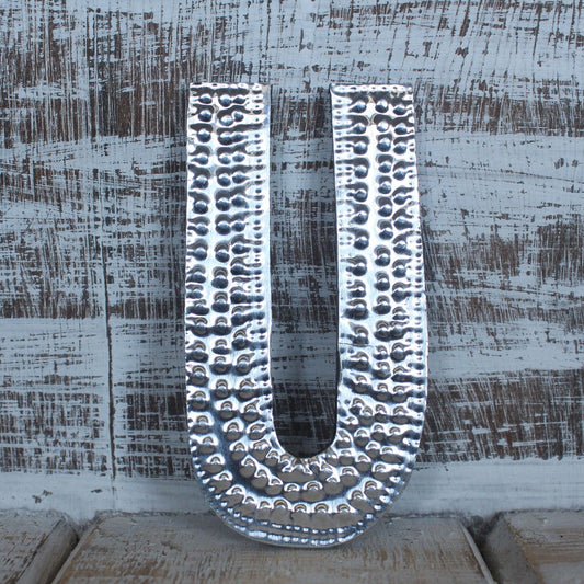 Sm Arty Aluminum Letters - U