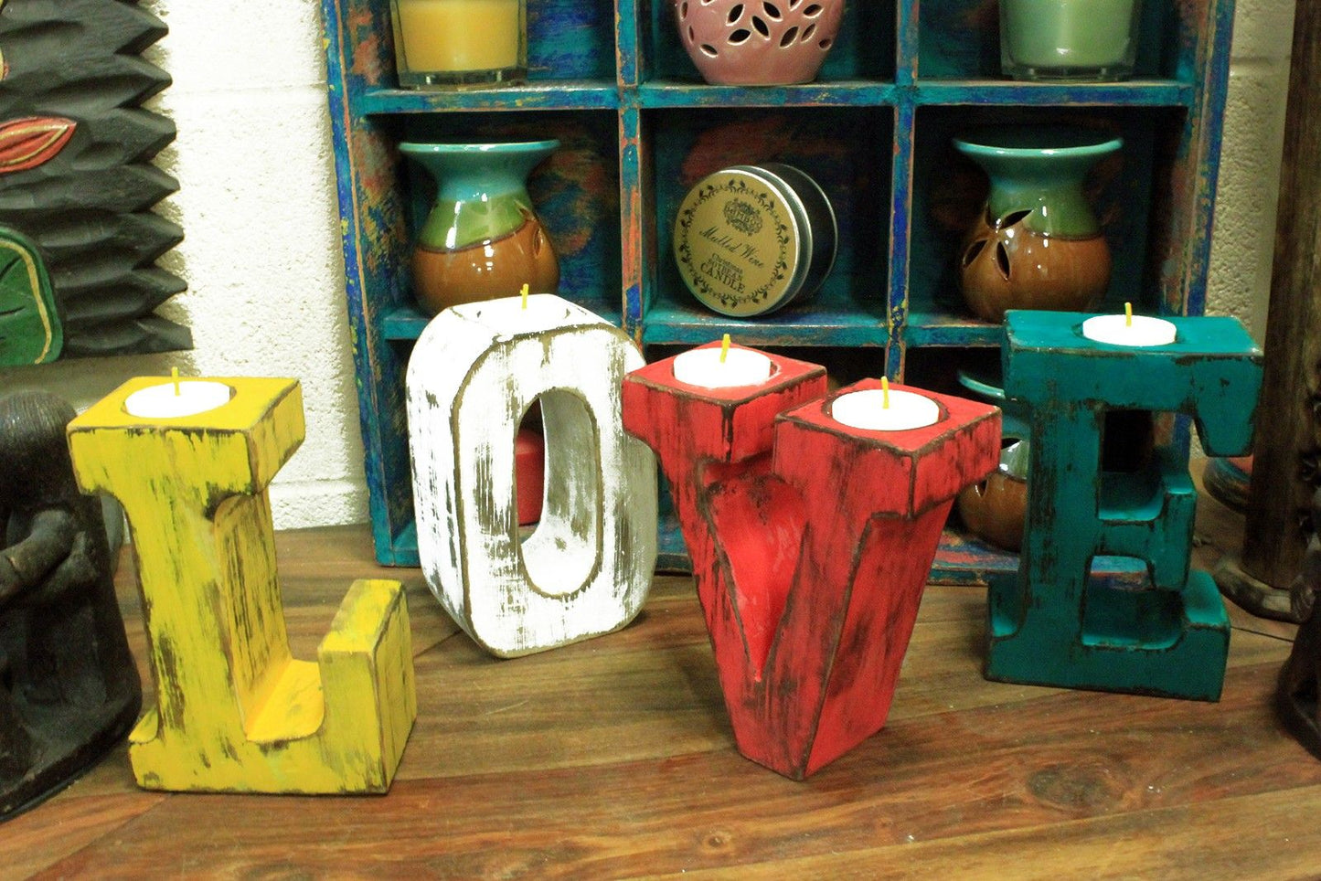 Big Letters - LOVE - Whitewash
