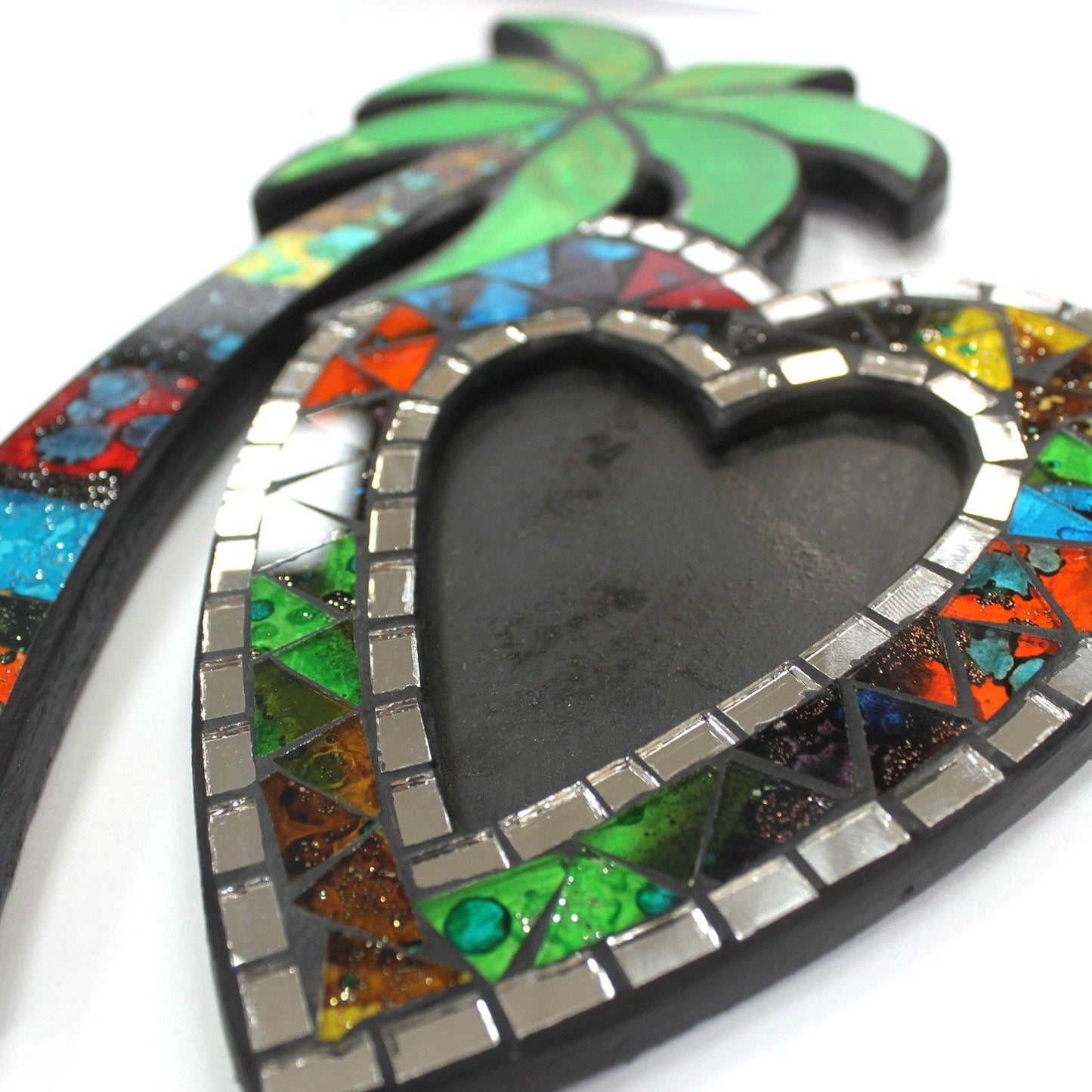 Small Mosaic Coconut Picture Frame - Double