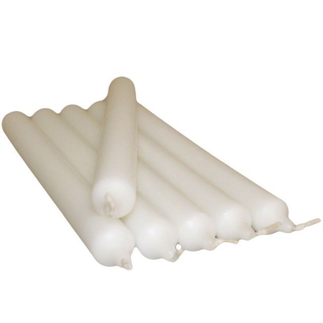 White Dinner Candles