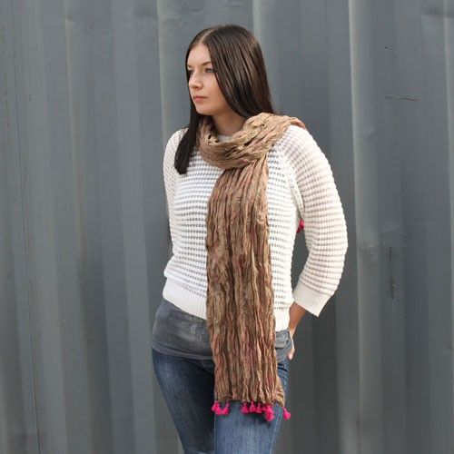 Antique Tassel Scarves - Rose
